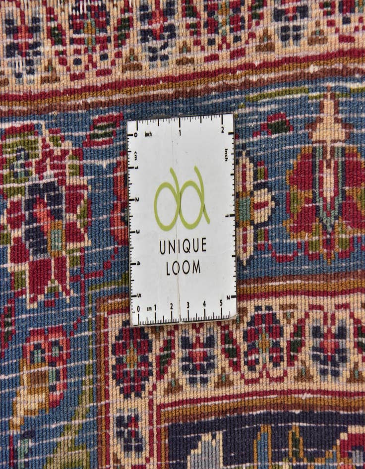 Detail image of  10' x 12' 9  Hand Knotted Mashad Persian Wool Rug