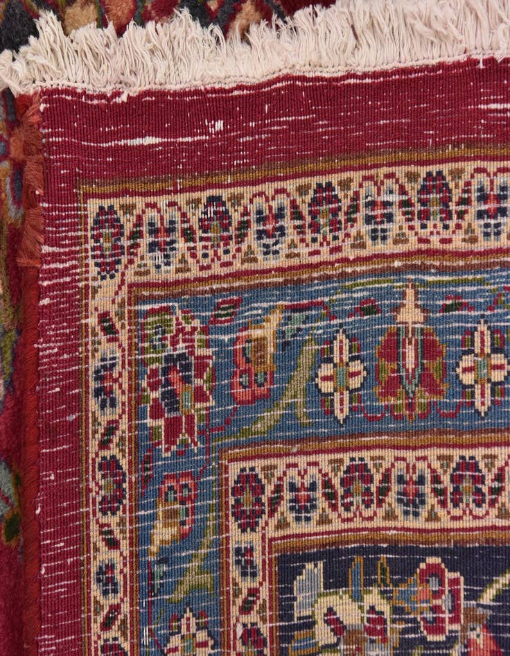 Detail image of  10' x 12' 9  Hand Knotted Mashad Persian Wool Rug