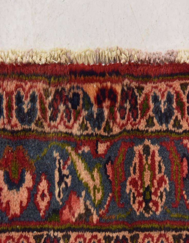 Detail image of  9' 7 x 12' 8  Hand Knotted Mashad Persian Wool Rug