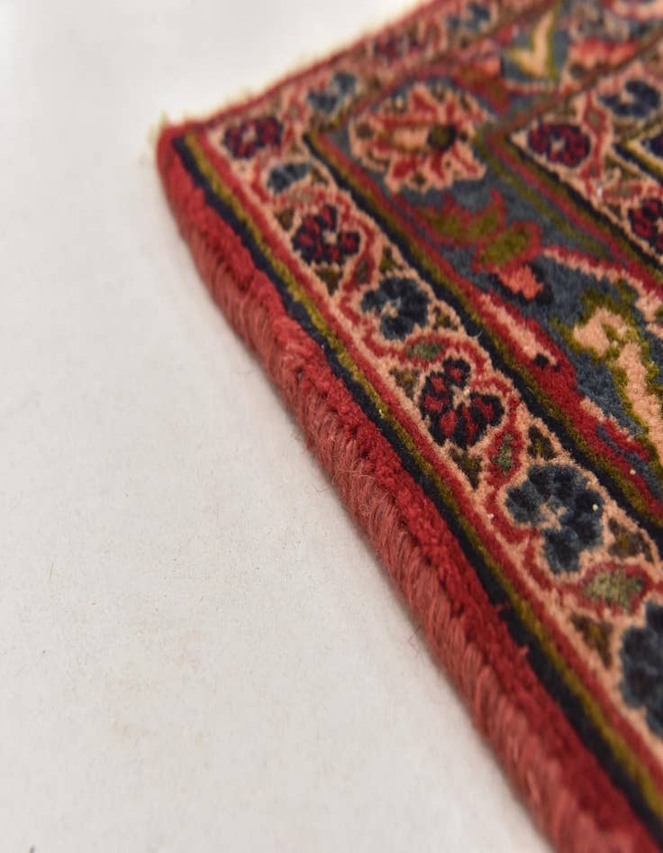 Detail image of  9' 7 x 12' 8  Hand Knotted Mashad Persian Wool Rug