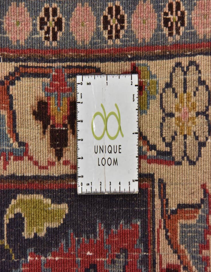 Detail image of  9' 9 x 13' 2  Hand Knotted Mashad Persian Wool Rug