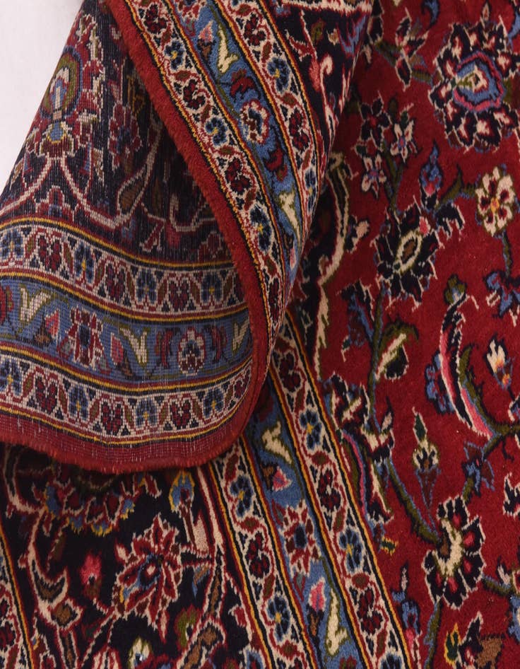 Detail image of  9' 8 x 13' 5  Hand Knotted Mashad Persian Wool Rug