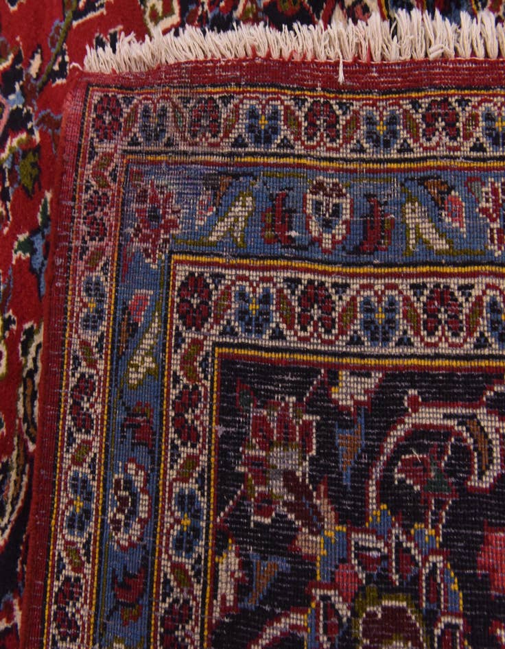 Detail image of  9' 8 x 13' 5  Hand Knotted Mashad Persian Wool Rug