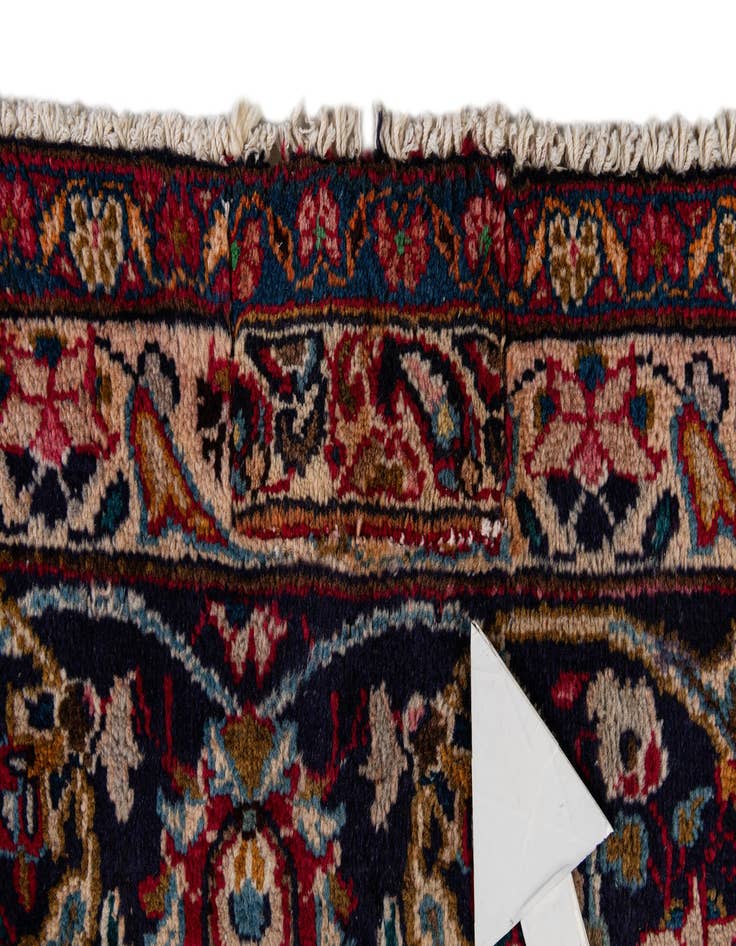 Detail image of  9' 3 x 13' 5  Hand Knotted Mashad Persian Wool Rug