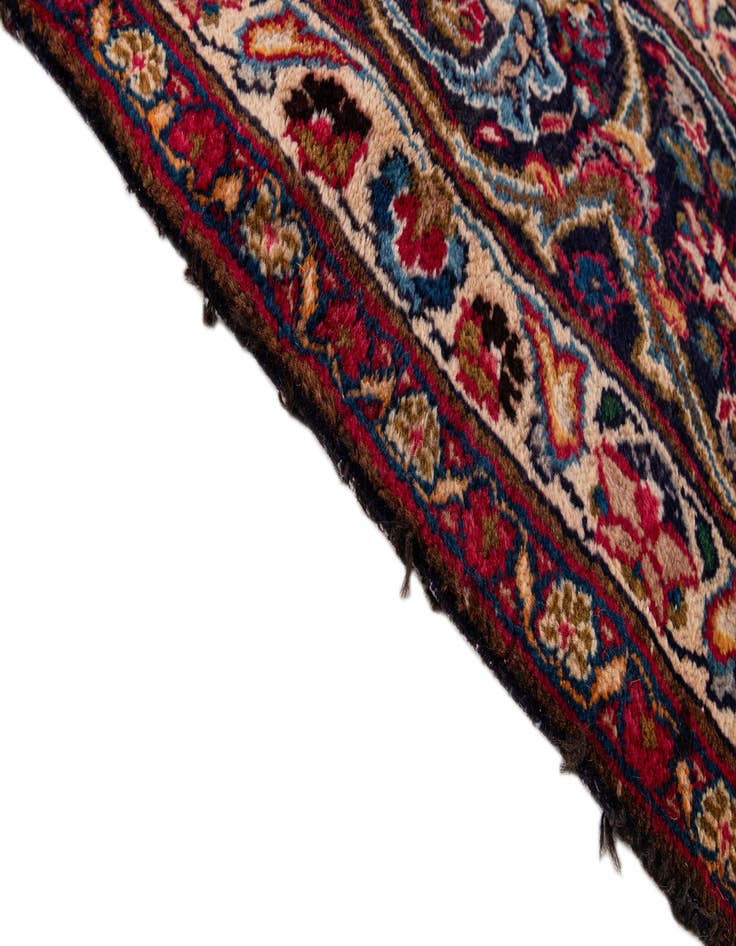 Detail image of  9' 3 x 13' 5  Hand Knotted Mashad Persian Wool Rug