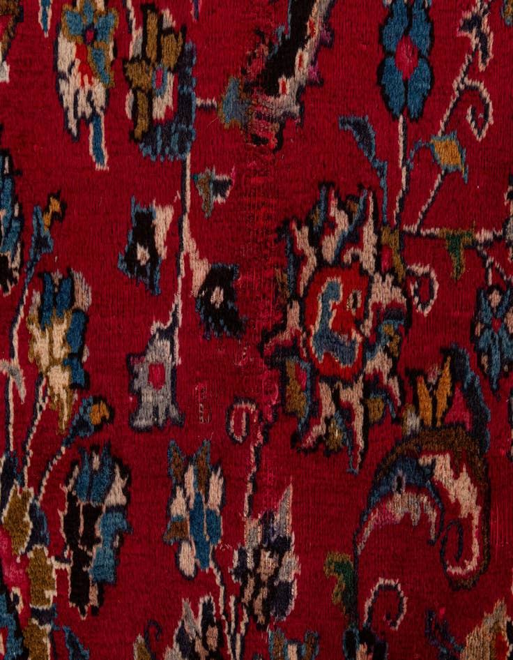 Detail image of  9' 3 x 13' 5  Hand Knotted Mashad Persian Wool Rug