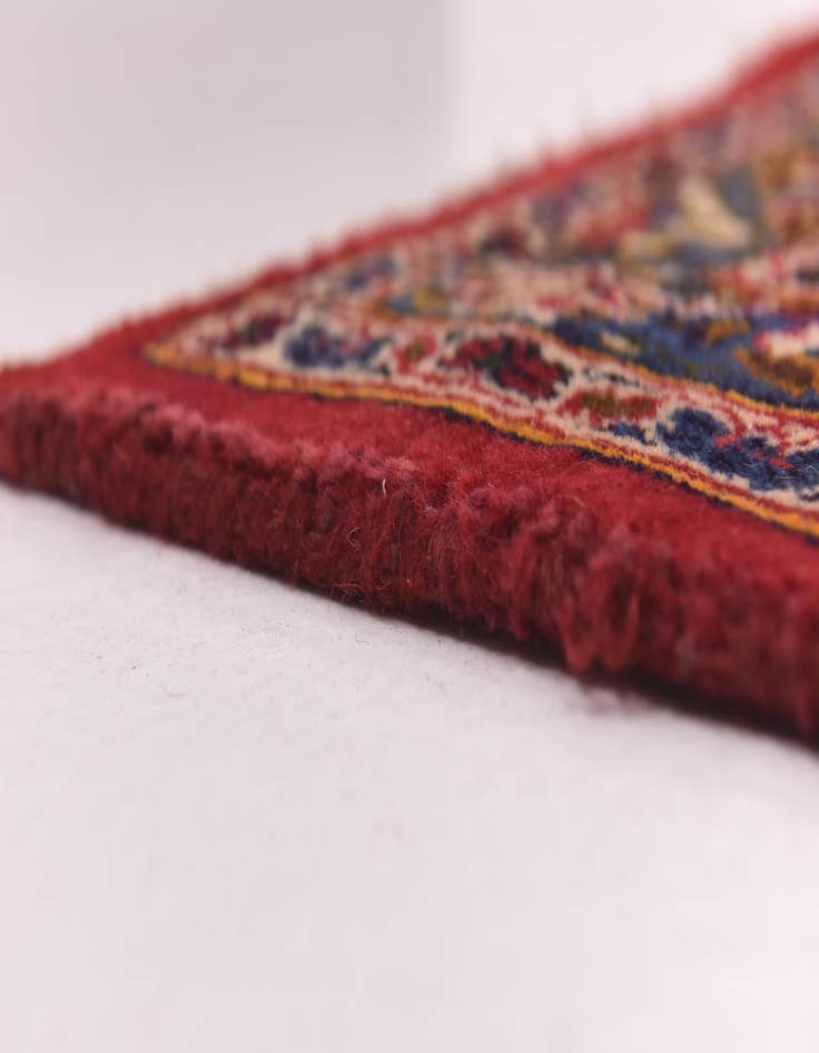 Detail image of  9' 10 x 13'  Hand Knotted Mashad Persian Wool Rug