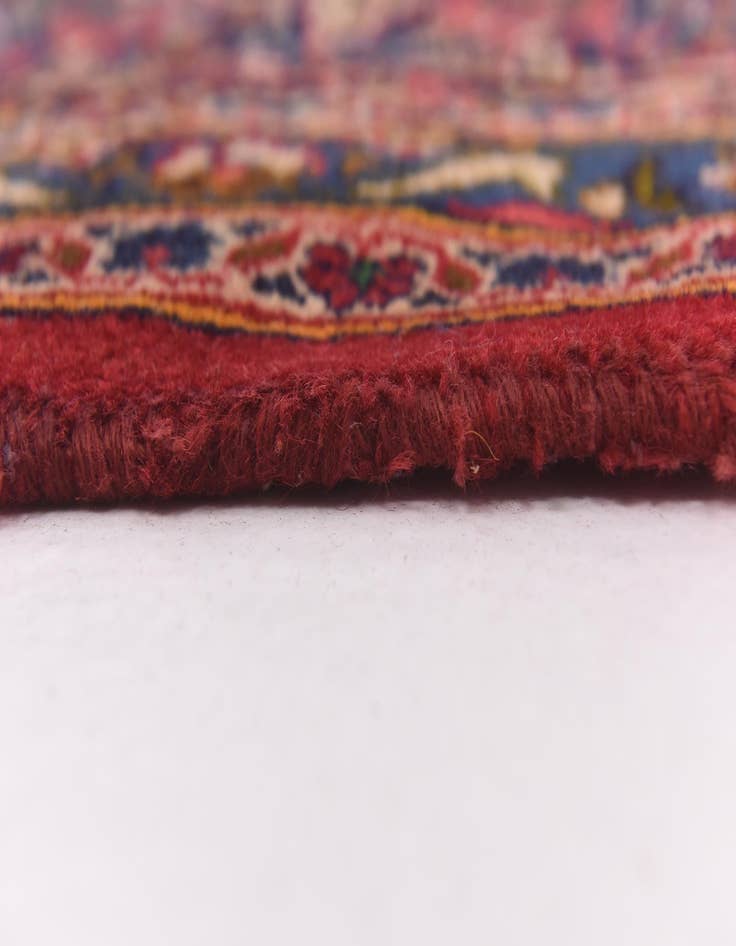 Detail image of  9' 10 x 13'  Hand Knotted Mashad Persian Wool Rug