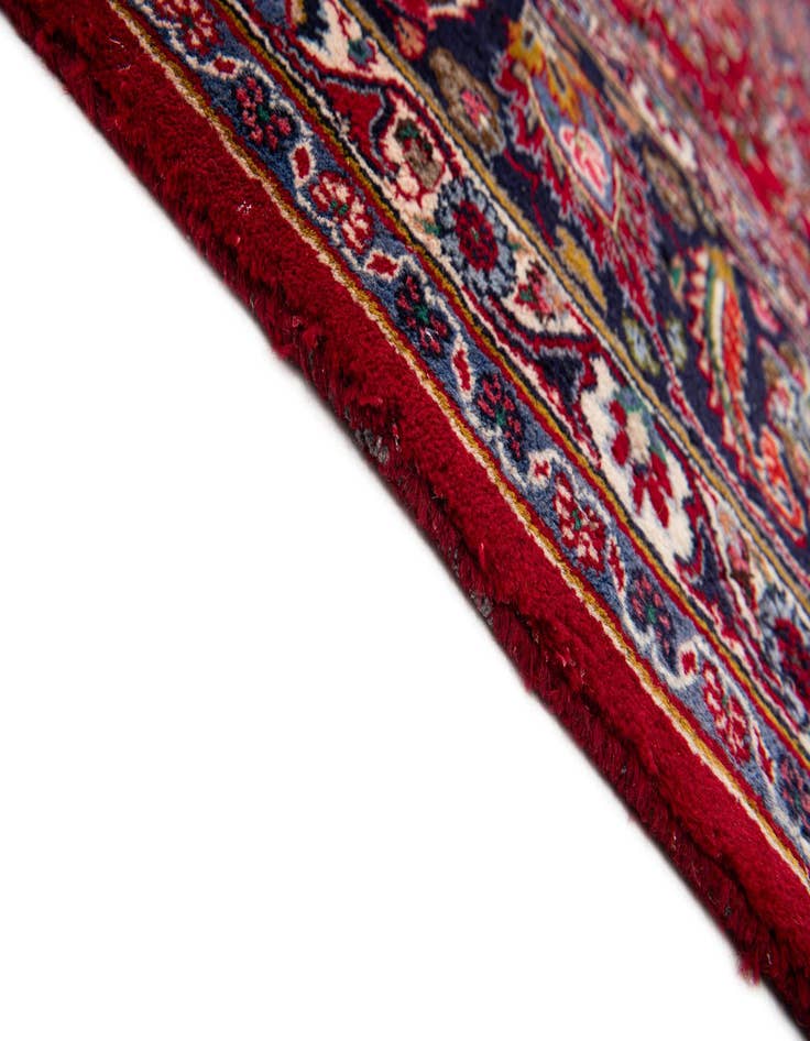 Detail image of  9' 6 x 12' 6  Hand Knotted Mashad Persian Wool Rug