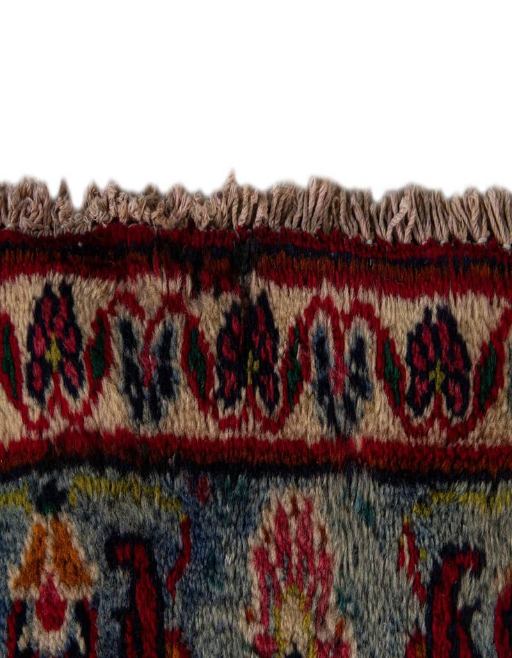 Detail image of 9' 3 x 12' 6 Hand Knotted Mashad Persian Wool Rug