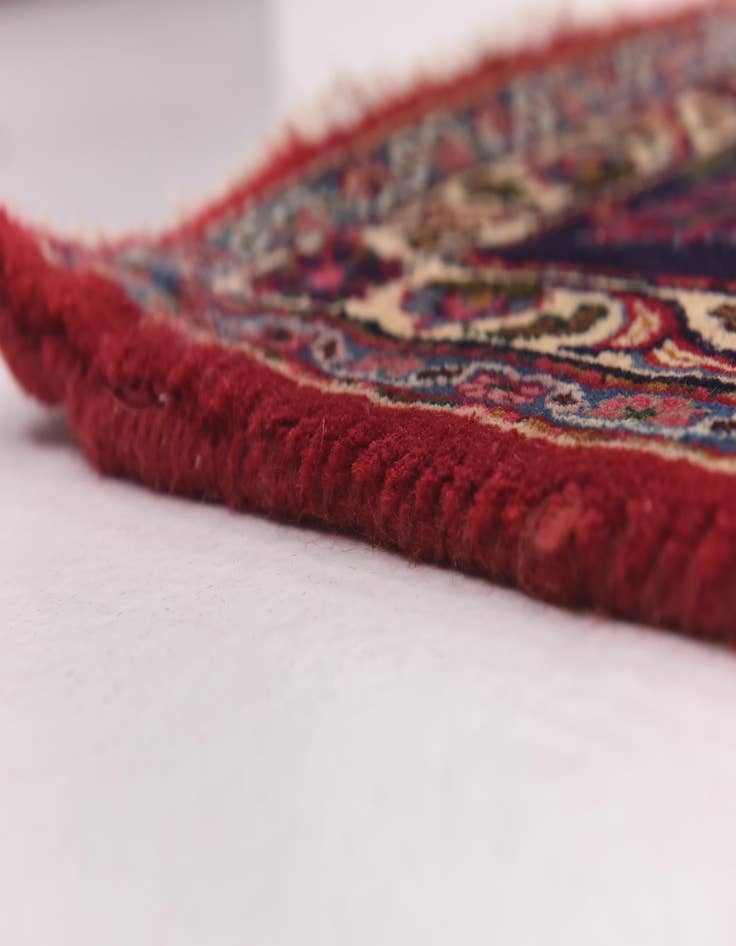 Detail image of  9' 7 x 12' 7  Hand Knotted Mashad Persian Wool Rug