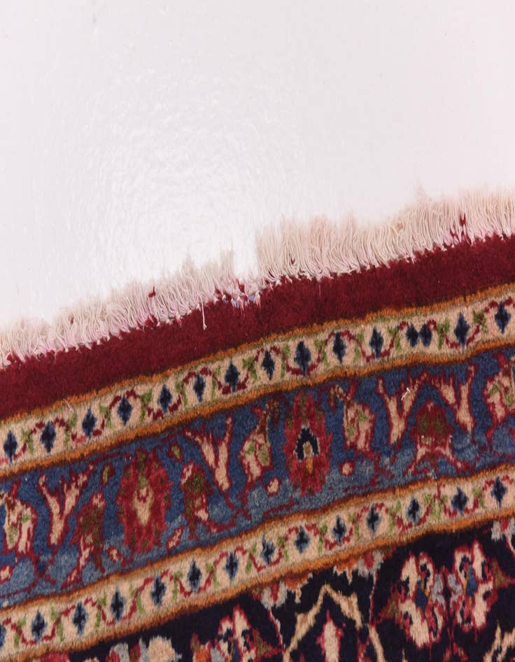 Detail image of  9' 9 x 13' 3  Hand Knotted Mashad Persian Wool Rug