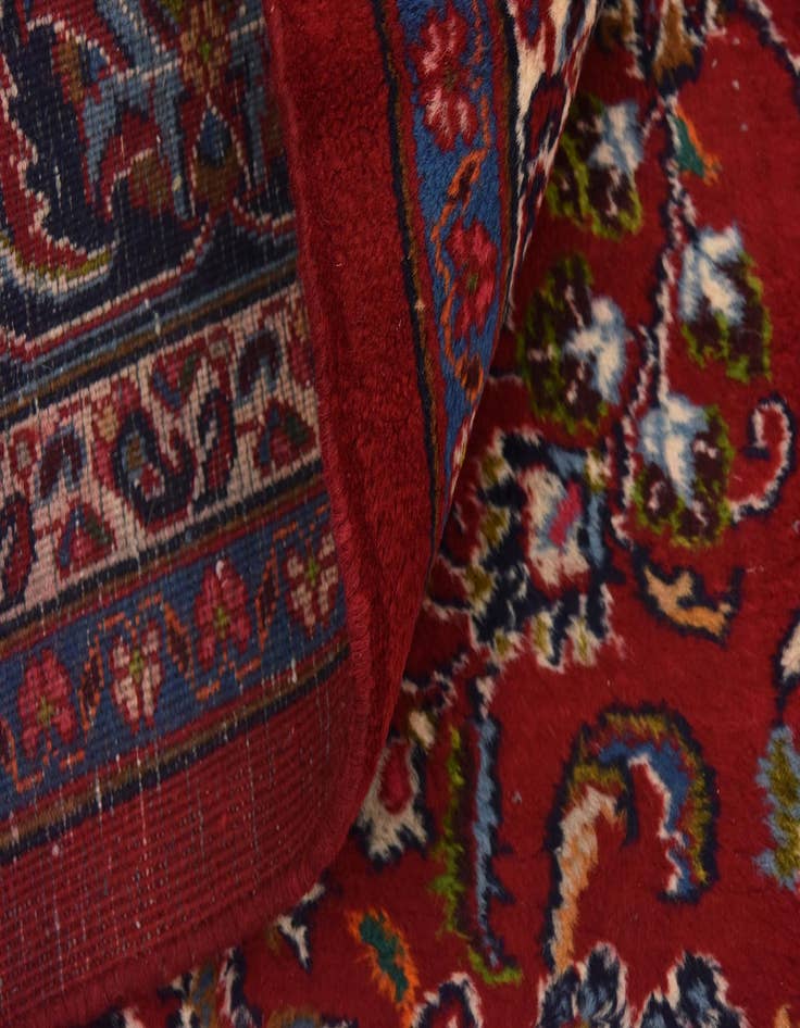 Detail image of  9' 7 x 13'  Hand Knotted Mashad Persian Wool Rug