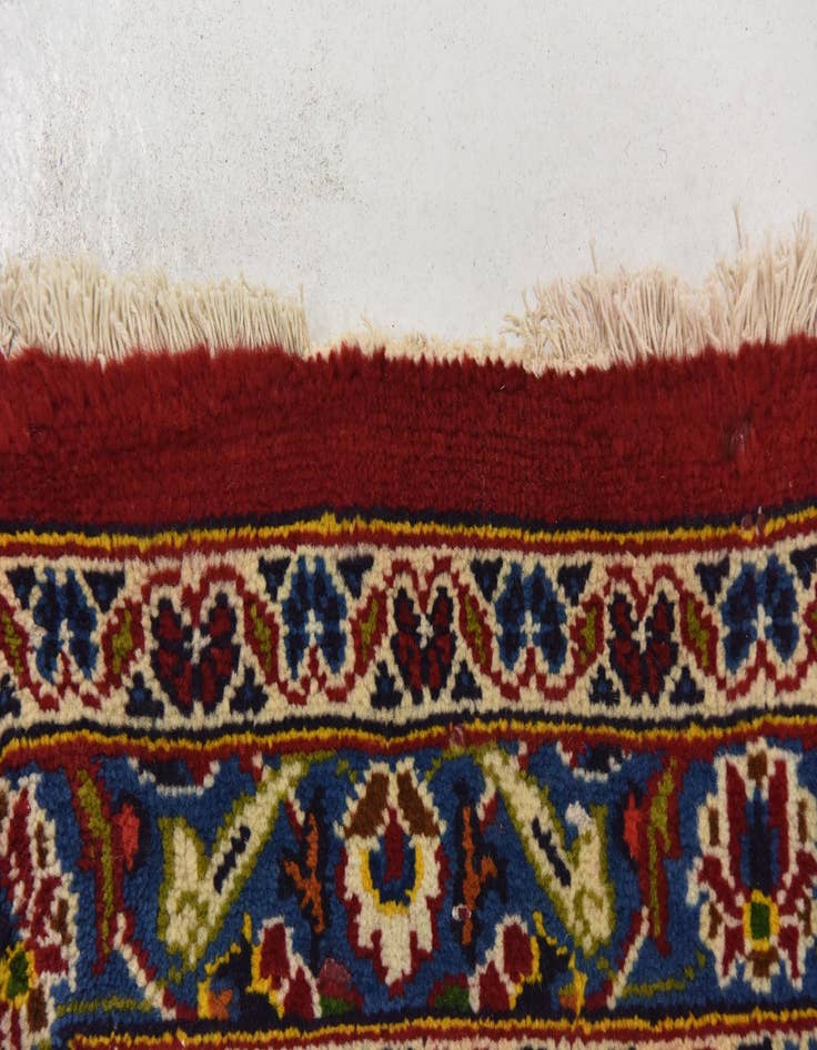 Detail image of  9' 7 x 12' 8  Hand Knotted Mashad Persian Wool Rug