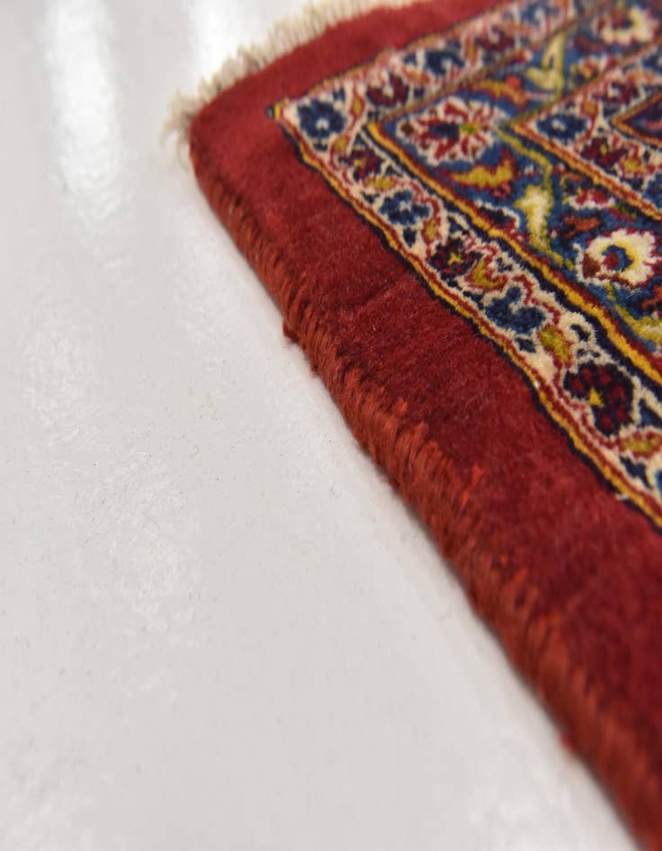 Detail image of  9' 7 x 12' 8  Hand Knotted Mashad Persian Wool Rug