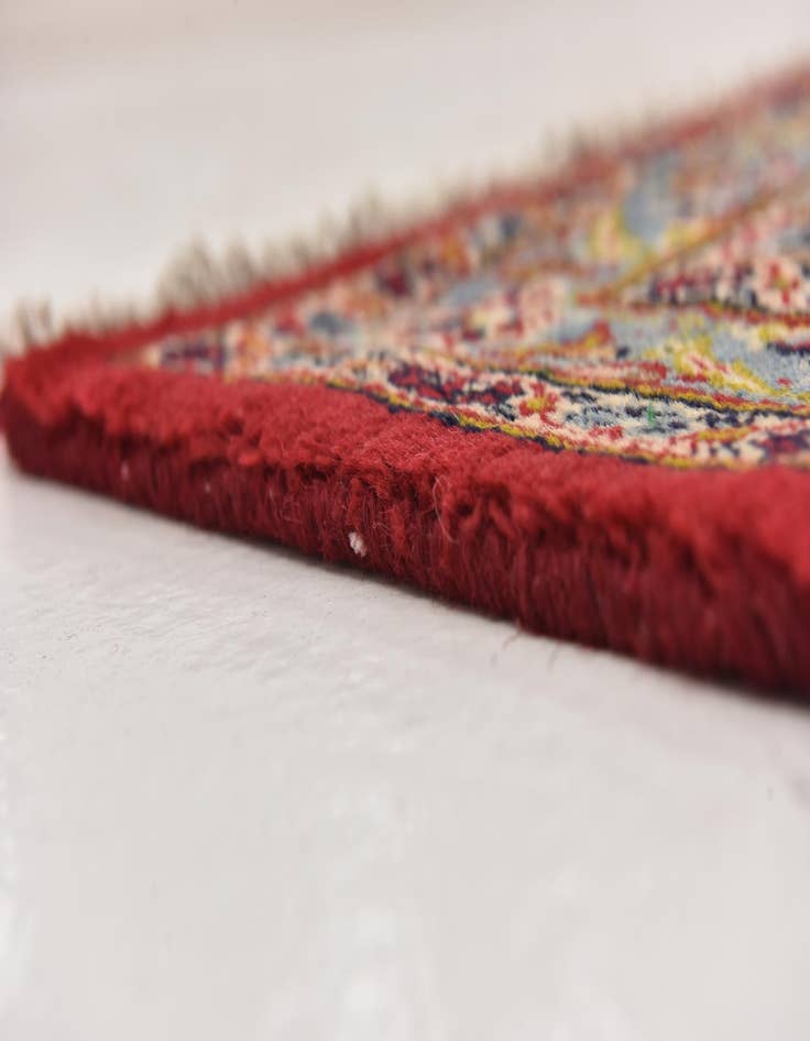 Detail image of  9' 7 x 12' 9  Hand Knotted Mashad Persian Wool Rug