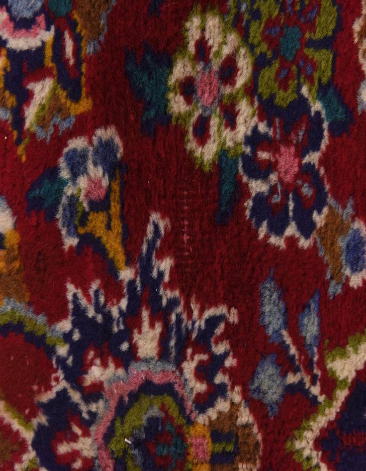 Detail image of  9' 8 x 12' 9  Hand Knotted Mashad Persian Wool Rug