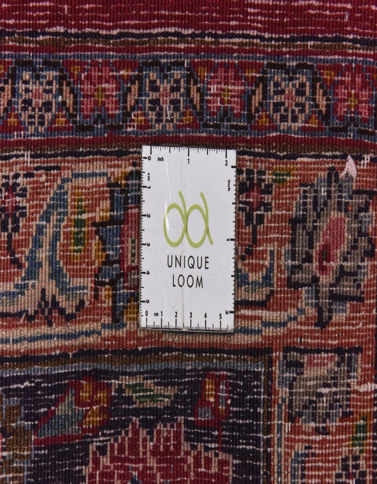 Detail image of  9' 9 x 13' 3  Hand Knotted Mashad Persian Wool Rug