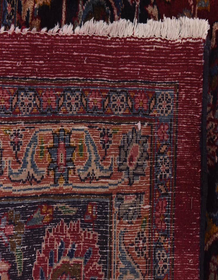 Detail image of  9' 9 x 13' 3  Hand Knotted Mashad Persian Wool Rug