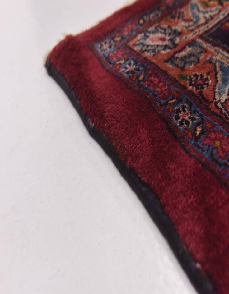 Detail image of  9' 9 x 13' 3  Hand Knotted Mashad Persian Wool Rug