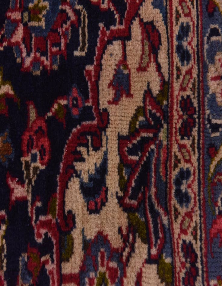 Detail image of  9' 8 x 13'  Hand Knotted Mashad Persian Wool Rug