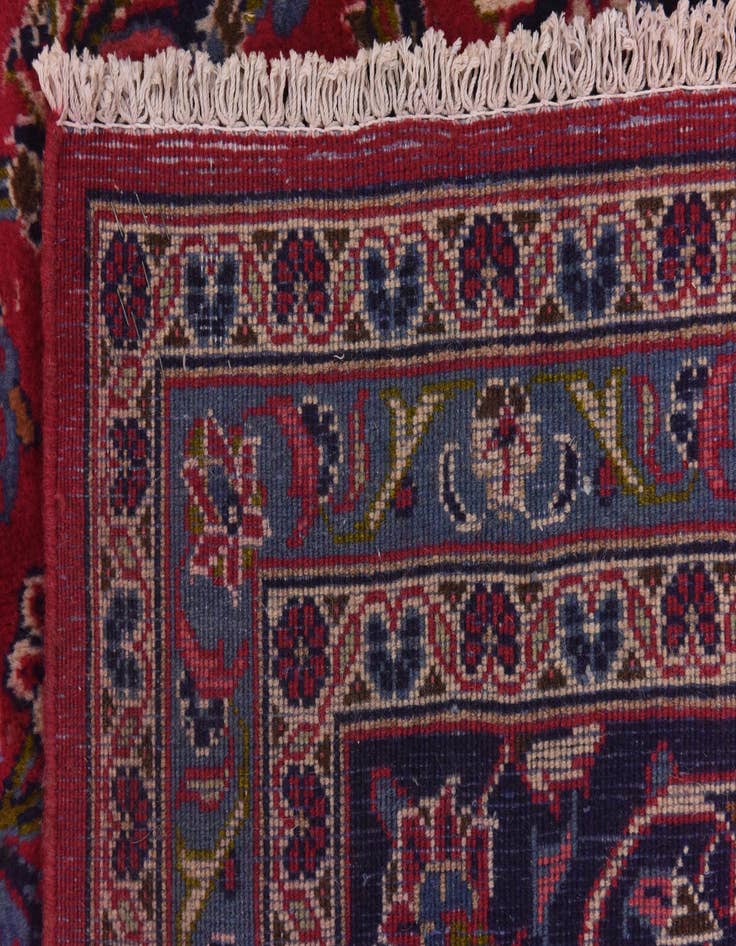 Detail image of  9' 8 x 13'  Hand Knotted Mashad Persian Wool Rug