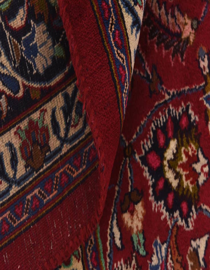 Detail image of  9' 7 x 12' 8  Hand Knotted Mashad Persian Wool Rug