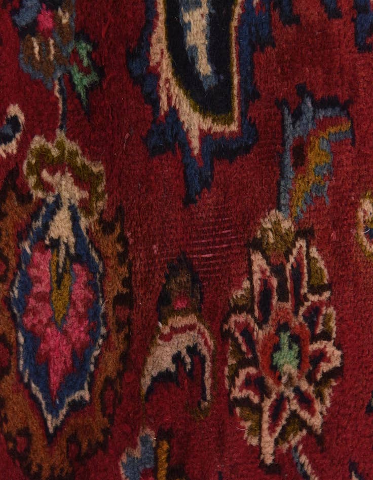 Detail image of  9' 7 x 12' 8  Hand Knotted Mashad Persian Wool Rug