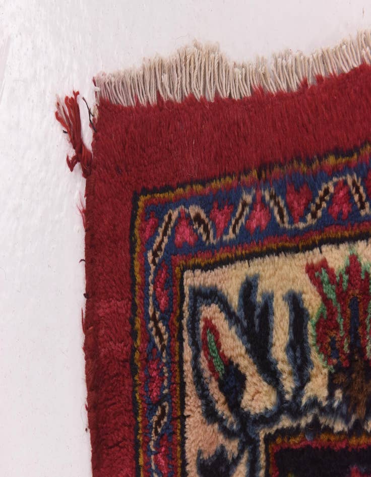 Detail image of  9' 7 x 12' 8  Hand Knotted Mashad Persian Wool Rug