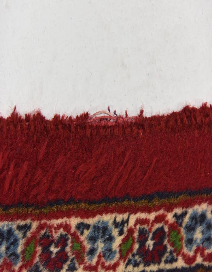 Detail image of  9' 9 x 13'  Hand Knotted Mashad Persian Wool Rug