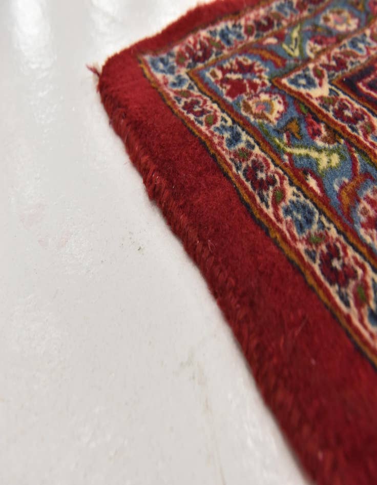 Detail image of  9' 9 x 13'  Hand Knotted Mashad Persian Wool Rug