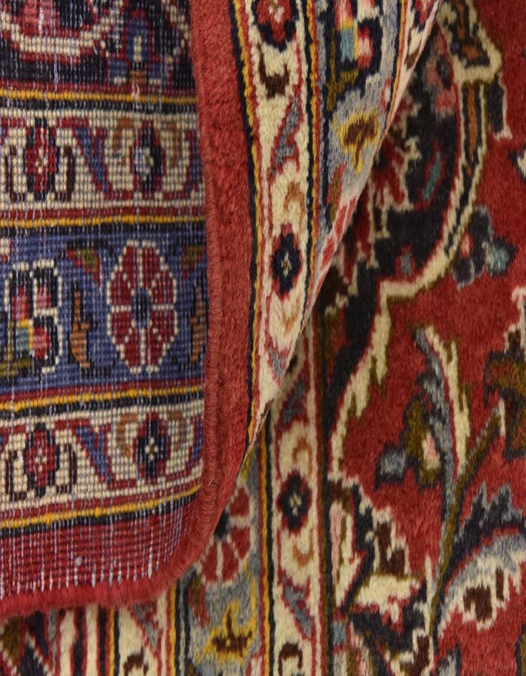 Detail image of  9' 6 x 13' 6  Hand Knotted Mashad Persian Wool Rug