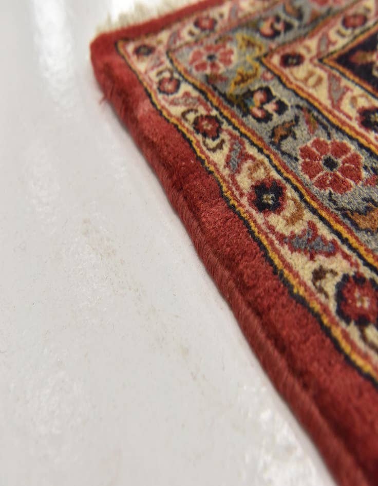 Detail image of  9' 6 x 13' 6  Hand Knotted Mashad Persian Wool Rug