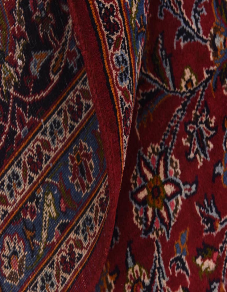 Detail image of  9' 9 x 12' 10  Hand Knotted Mashad Persian Wool Rug