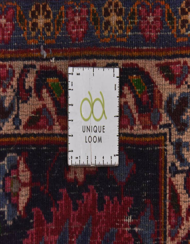 Detail image of  9' 6 x 12' 8  Hand Knotted Mashad Persian Wool Rug