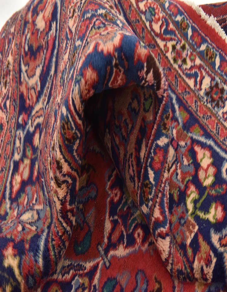 Detail image of  9' 8 x 12' 8  Hand Knotted Mashad Persian Wool Rug