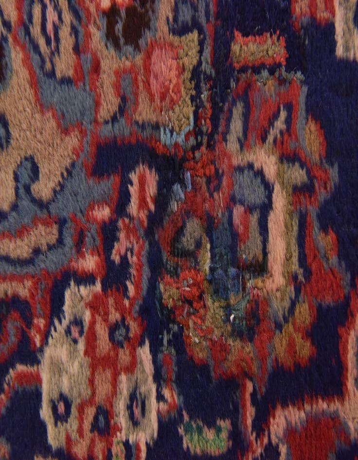 Detail image of  9' 8 x 12' 8  Hand Knotted Mashad Persian Wool Rug