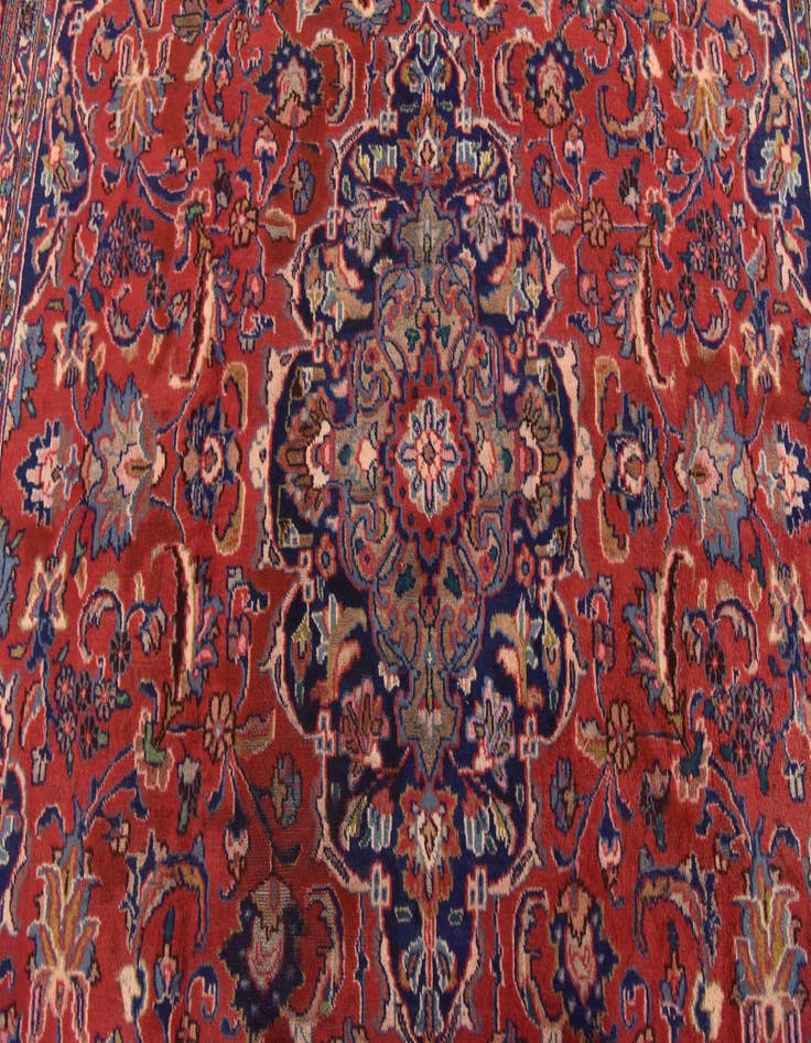 Detail image of  9' 8 x 12' 8  Hand Knotted Mashad Persian Wool Rug