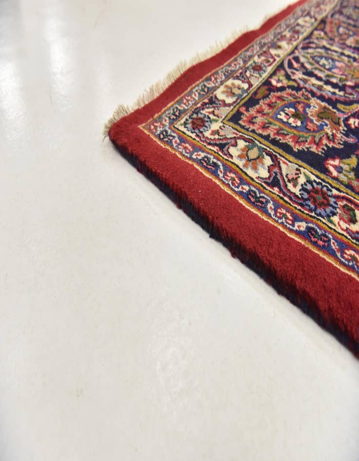Detail image of  9' 6 x 12' 9  Hand Knotted Mashad Persian Wool Rug