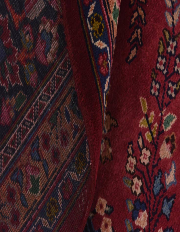 Detail image of  9' 7 x 12' 7  Hand Knotted Mashad Persian Wool Rug