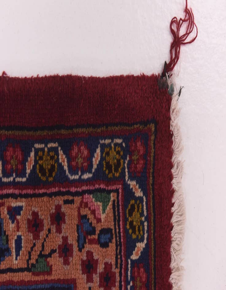 Detail image of  9' 7 x 12' 7  Hand Knotted Mashad Persian Wool Rug