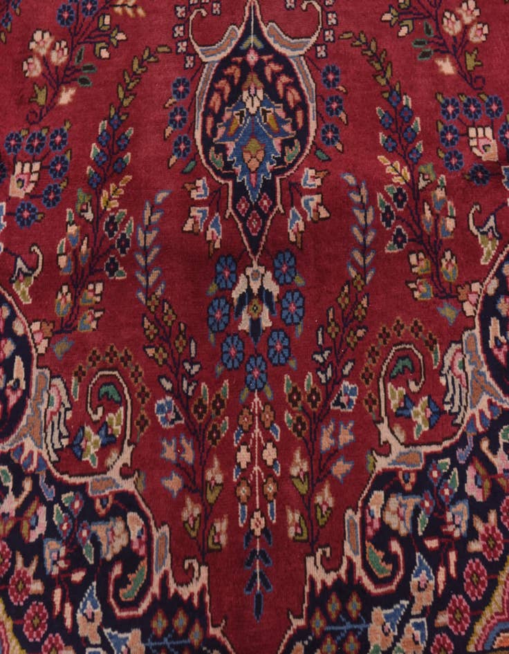 Detail image of  9' 7 x 12' 7  Hand Knotted Mashad Persian Wool Rug