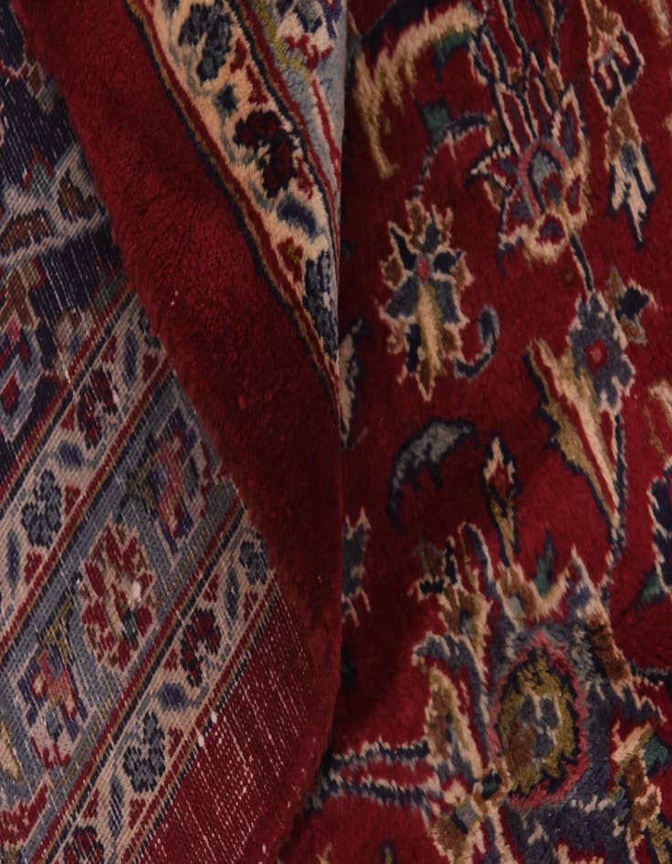 Detail image of  9' 7 x 12' 7  Hand Knotted Mashad Persian Wool Rug