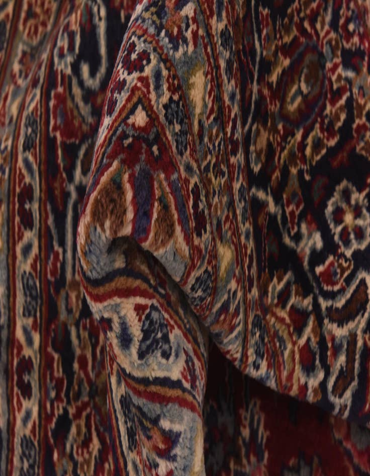 Detail image of  9' 7 x 12' 7  Hand Knotted Mashad Persian Wool Rug