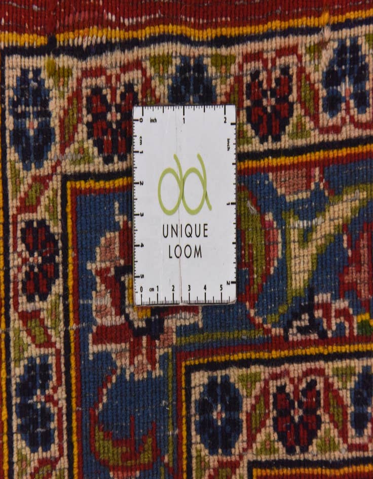 Detail image of  9' 6 x 13'  Hand Knotted Mashad Persian Wool Rug