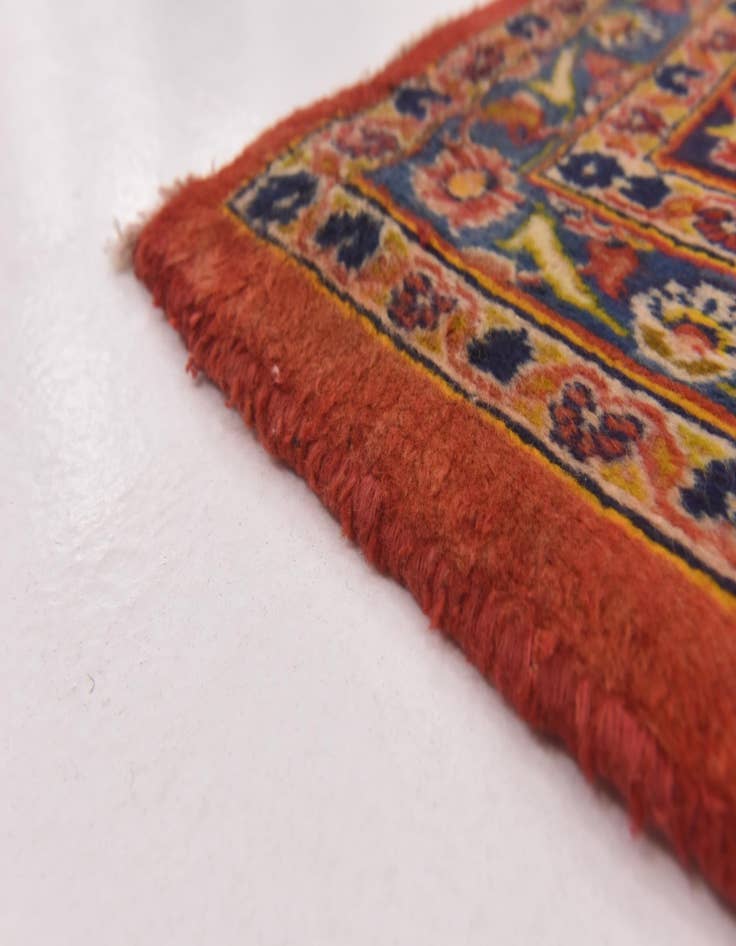 Detail image of  9' 6 x 13'  Hand Knotted Mashad Persian Wool Rug