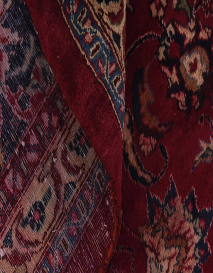 Detail image of  9' 10 x 12' 6  Hand Knotted Mashad Persian Wool Rug