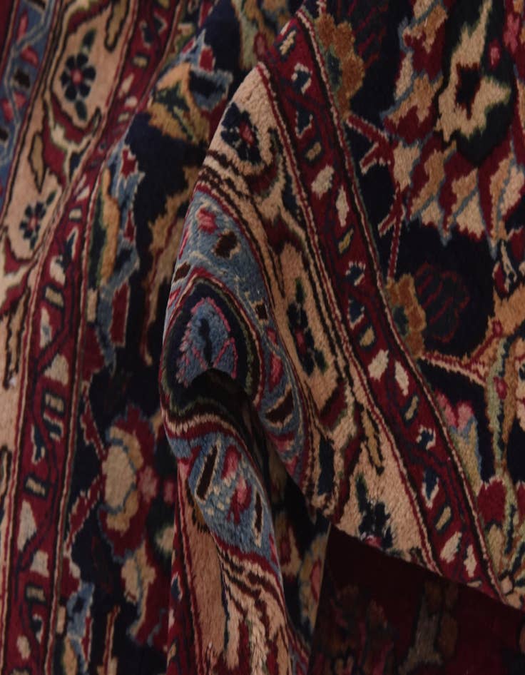 Detail image of  9' 10 x 12' 6  Hand Knotted Mashad Persian Wool Rug