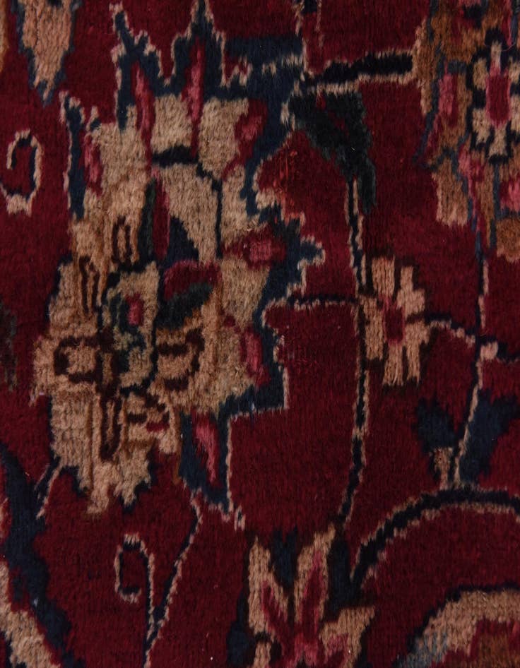 Detail image of  9' 10 x 12' 6  Hand Knotted Mashad Persian Wool Rug