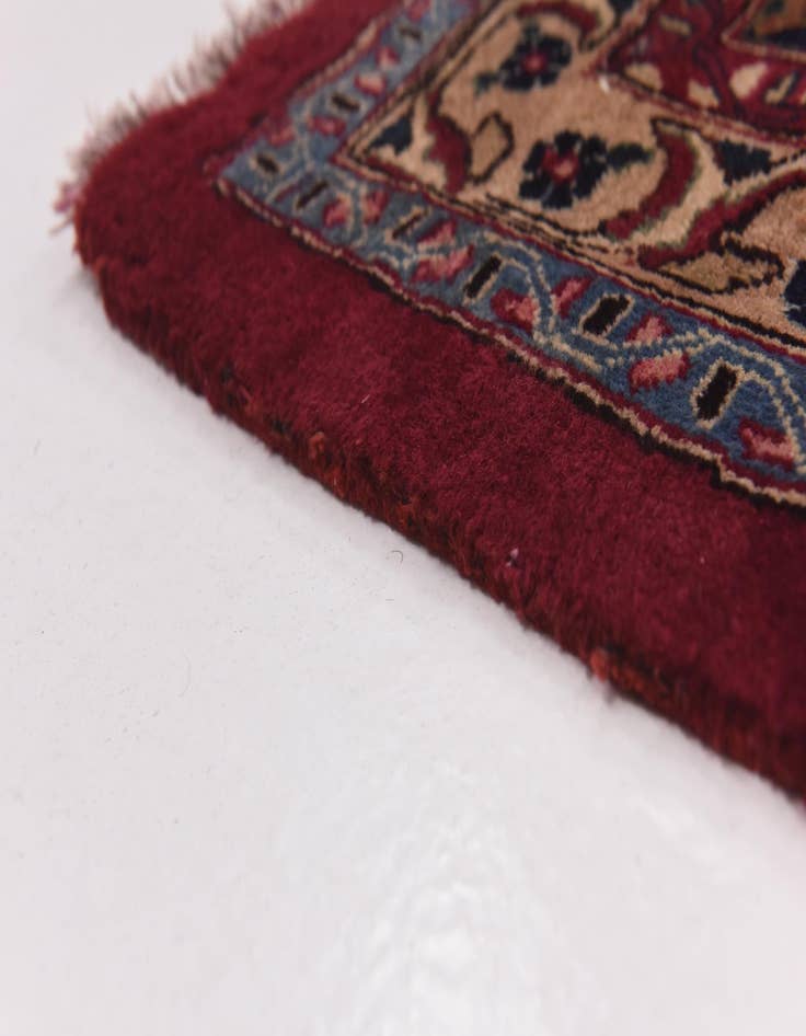 Detail image of  9' 10 x 12' 6  Hand Knotted Mashad Persian Wool Rug